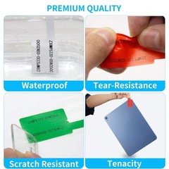 300 Pcs Cable Labels, Premium 10 Colors Wire Labels Electrical, Waterproof Co…