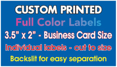 Custom Printed Labels, Full Color 3-1/2″ x 2″ Stickers (business card size)