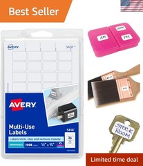Compact 0.5 x 0.75 Inch White Labels, 1008 Count, Perfect for Easy Organization