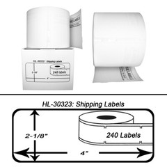DYMO LW 30323 / 30573 Direct Thermal Shipping Labels – (24) Rolls – 2-1/8″ x 4″