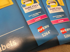 Avery Shipping Labels 5264 TrueBlock Technology Laser 3 1/3 x 4 White 150/Pack 3