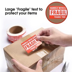 500 Pcs 2×3 Inch Fragile Stickers Handle with Care Labels for Moving Boxes