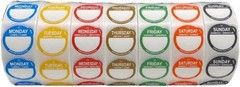Non-Smudge 7000 Removable Day Labels – Perfect for Restaurants and Meal Prep