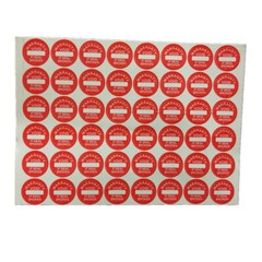 Round Tamper Evident Warranty Guarantee Void if Seal Broken ,4000 pieces