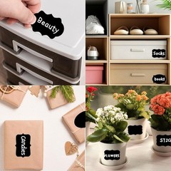 Chalkboard Labels 200 PCS Reusable Waterproof Jar Stickers with Marker Kitchen S
