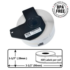 1 x DK1201 Die-Cut Address Labels (29 mm x 90 mm) for Brother QL-1060N QL-1100