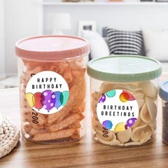500pcs Happy Birthday Stickers Greetings Round Seal Label for Party Gift Package