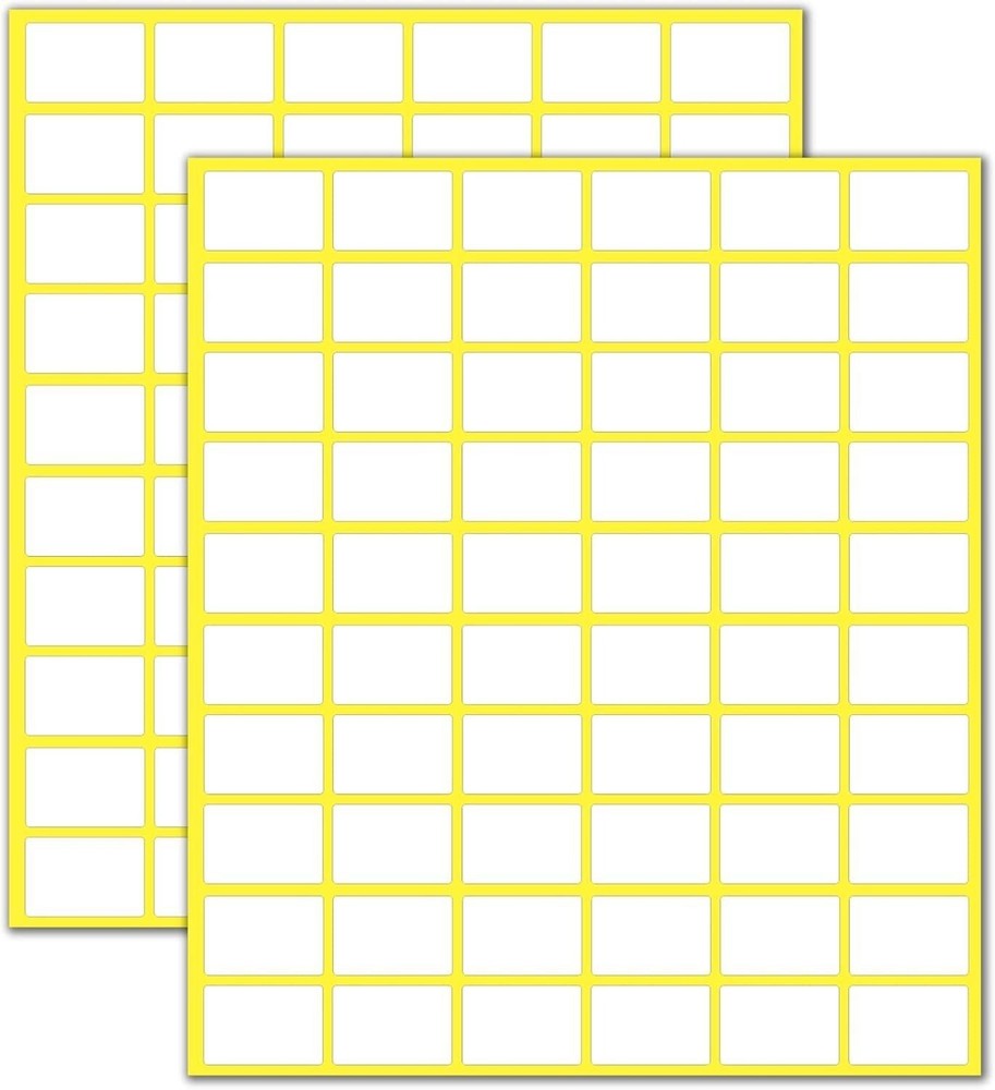 900 Pcs Matte Small White Labels Stickers Blank Labels Removable Price Tags Lab