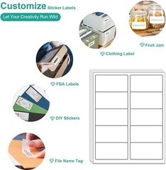 4×2 Blank Address Shipping Labels Mailing Sticker 10 UP for Laser Inkjet Printer