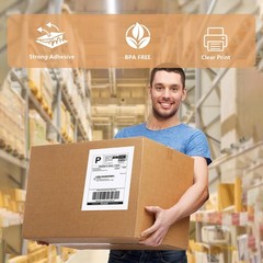 8.5″ x 5.5″ Half Sheet Self Adhesive Shipping Labels for Laser & Inkjet Print…