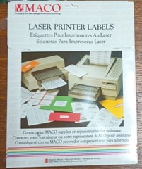 900 LASER LABELS for Addresses 1 x 2-5/8″ PINK YELLOW GREEN Fluorescent