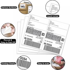 LabelMore Half Sheet Self Adhesive Shipping Labels (8.5″x5.5″) Brand New in Box!