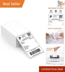 Thermal Shipping Labels 4×6 White Pack of 500 Commercial Grade For Mail