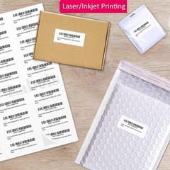 Premium 1″ x 2 5/8″ Address Shipping Labels Adhesive 30 UP for Laser & Inkjet US