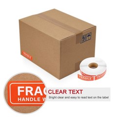 Methdic Fragile Stickers 1×3 Inch 1 Roll 1000 Labels