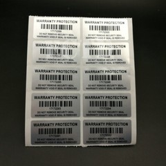 Warranty Void BAR-CODE Hologram Security Label Stickers Tamper Evident Seals 600