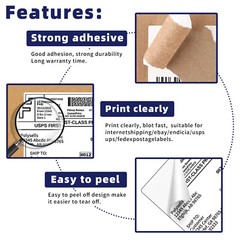 1-10 UP Shipping Label Sheets – Address Labels Stickers for Laser Inkjet Printer