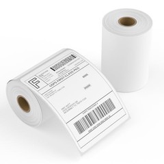 4×6 Thermal Shipping Labels 500 PCS 2 Rolls White Perforated Strong Adhesive
