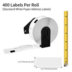 1 x DK1201 Die-Cut Address Labels (29 mm x 90 mm) for Brother QL-1060N QL-1100