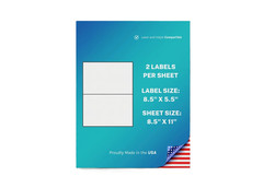 1000 Premium 8.5″ X 5.5″ Half Sheet Self Adhesive Shipping Labels
