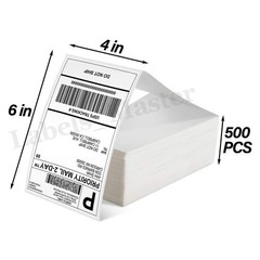 4″x6″ Direct Thermal Shipping Labels Fanfold and Rolls for Zebra&Rollo Printers