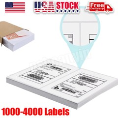 8.5×5.5 1000 Shipping Labels Half Sheet Self Adhesive 2 Per Sheet Rounded Corner