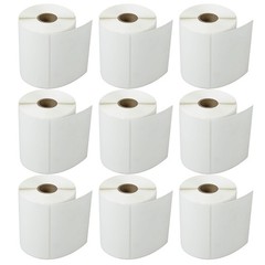 9 Rolls 500 Labels 4X3 Direct Thermal for Zebra LP 2442 LP 2844 Eltron ZP450
