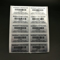 200 Warranty Void BAR-CODE Hologram Security Label Stickers Tamper Evident Seals