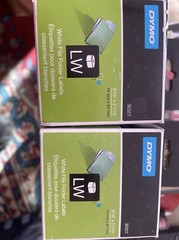 Lot of 2 DYMO Labels 30327 9/16 X 7/16 & 30376 9/16 X 2″ NEW Original DYMO