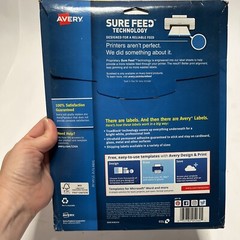 Avery TrueBlock Shipping Labels 150 Labels 3 1/3”x4” 5264 Laser Printer SureFeed