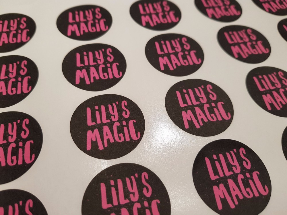 500 Labels (30mm) Logo – Brand – Custom – Printing Round Stickers – Personalised