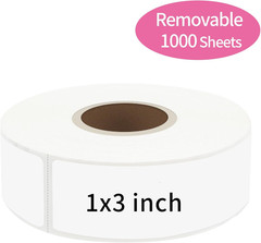 Removable Freezer Labels Stickers, 1 X 3 Inch Blank Removable Freezer Labels Foo