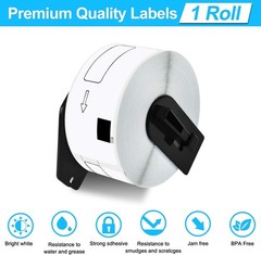 1-1/2″x3-1/2″(38 mm x 90 mm) DK-1208 Large Address 400 Labels for Brother x 5