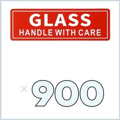 900 GLASS Labels 1×3” Handle With Care Shipping Moving Adhesive Packing Stickers