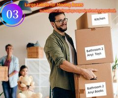 Removable Waterproof Labels for Storage Bins – 100 4″ X 6″ Organizing Name Label