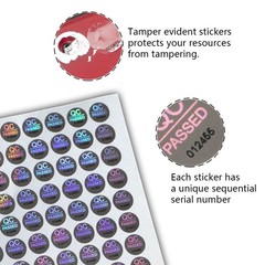 1500pcs Silver High Security Seals Tamper Evident Sticker Warranty Void QC Pa…