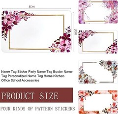 Labels for Jars 2″ x 1.2″ Label Stickers 250 Pcs Bottle Labels 4 Colors Name