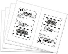 1000 Rounded Corner Shipping Labels – Half Sheet for Laser & Inkjet Printers