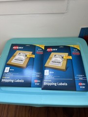 Avery 8126 Inkjet Shipping Labels,Perf. Sheets,5-1/2-Inch X8-1/2-Inch,50/Pk,We
