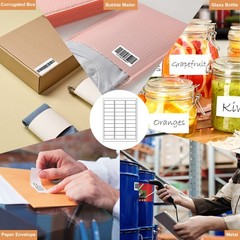 1″ X 2-5/8″ 30 Up Mailing Labels for Laser/Inkjet Printer,Address Labels,Ther…