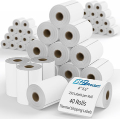 9527 Product 4×6 Blank Direct Thermal Shipping Labels for Zebra 2844 Zp-450 Zp-5