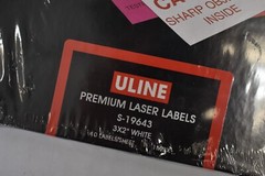 Lot of 2 Packs Uline Premium Laser Labels 3″ x 2″ White Sheets S-19643
