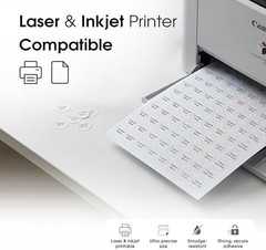 0.75″ Printable Round Labels for Inkjet and Laser Printers – 10800 Stickers |…