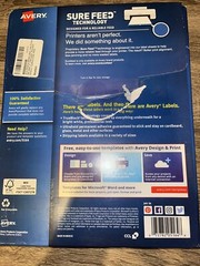 Avery TrueBlock Shipping Labels, Sure Feed Technology, Permanent Adhesive