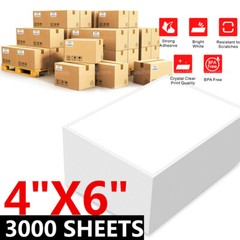 4 x 6 Fanfold / Roll Thermal Shipping Labels Paper for Zebra & Rollo Printers