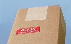 900 GLASS Labels 1×3” Handle With Care Shipping Moving Adhesive Packing Stickers