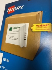 AVERY 8165 Full-Sheet TrueBlock Shipping Labels, 8 1/2″ x 11″ White, Inkjet