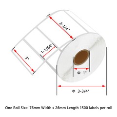 30× RD-S04U1 File Folder Paper Label 76mmx26mm For Brother TD-4520TN TD-4420DNP
