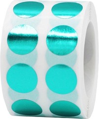 White 1/2″ Inch Round Adhesive Labels 1,000 Color Coding Dot Stickers for Effic