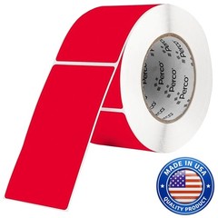 Red Labels 3×5 Inch 500 Stickers/Roll with Perforation for Easy Tear-Off and …